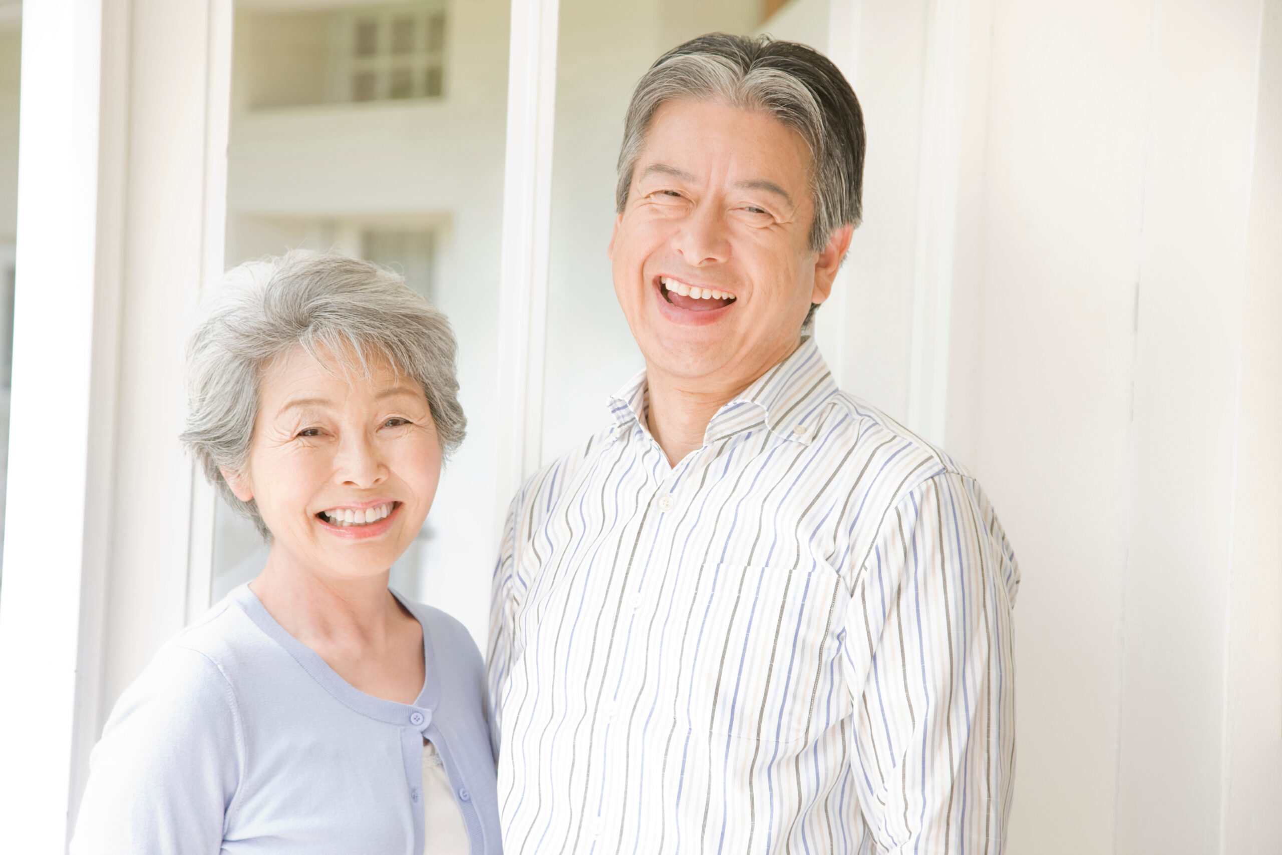 old couple laughing